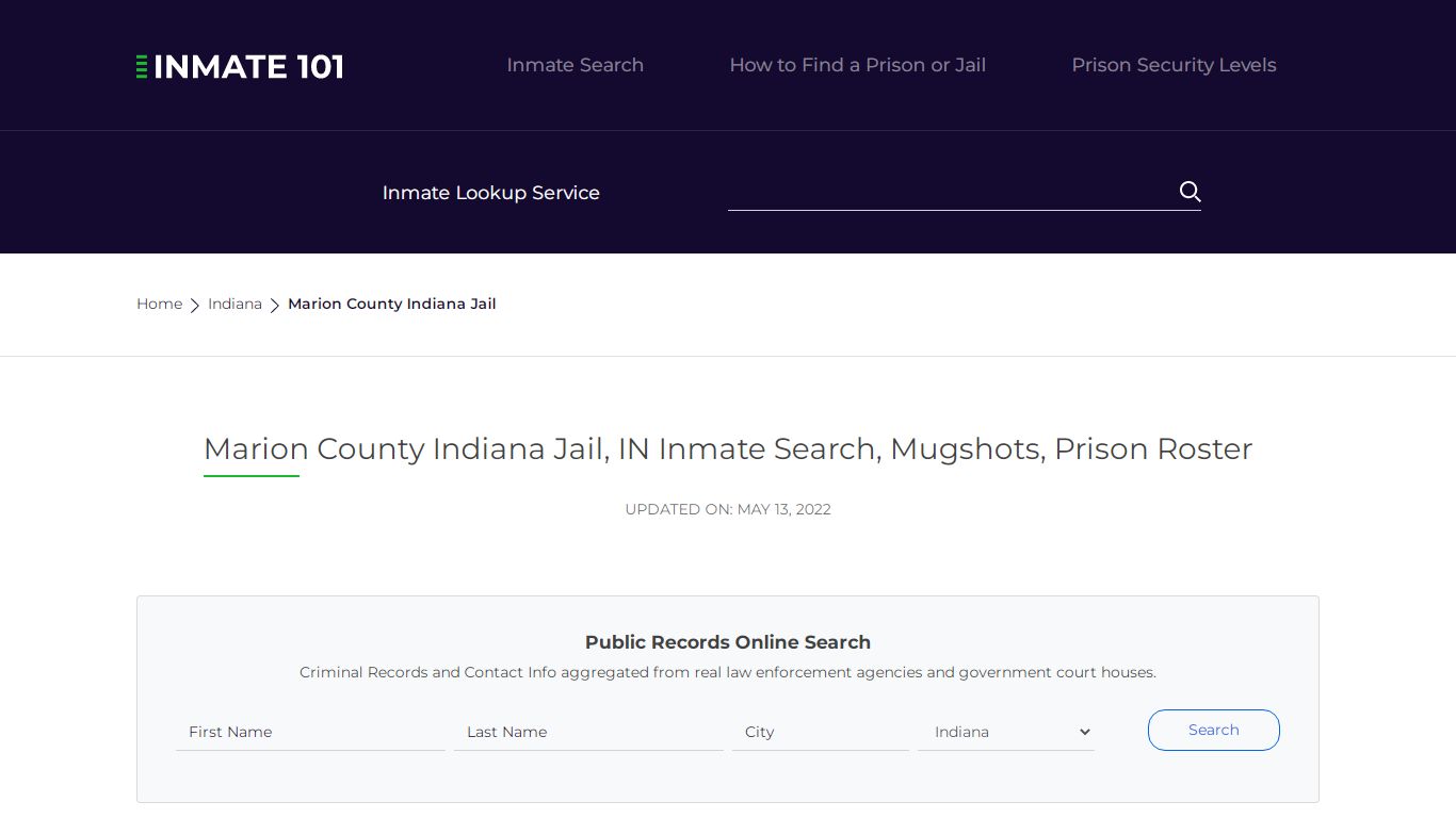 Marion County Indiana Jail, IN Inmate Search, Mugshots ...